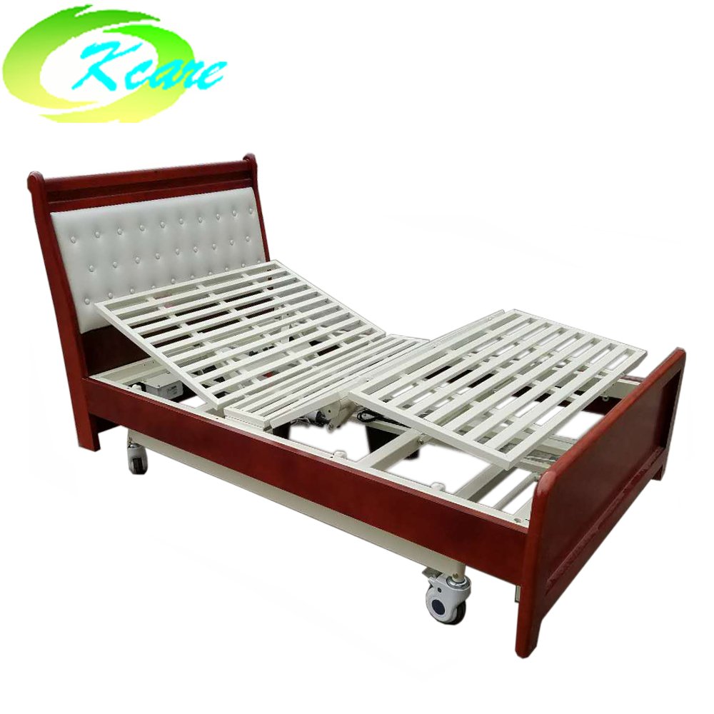 Kangshen Medical Deluxe solid wood frame electric 3 function elderly home care bed GS-806 Home Care Bed image43