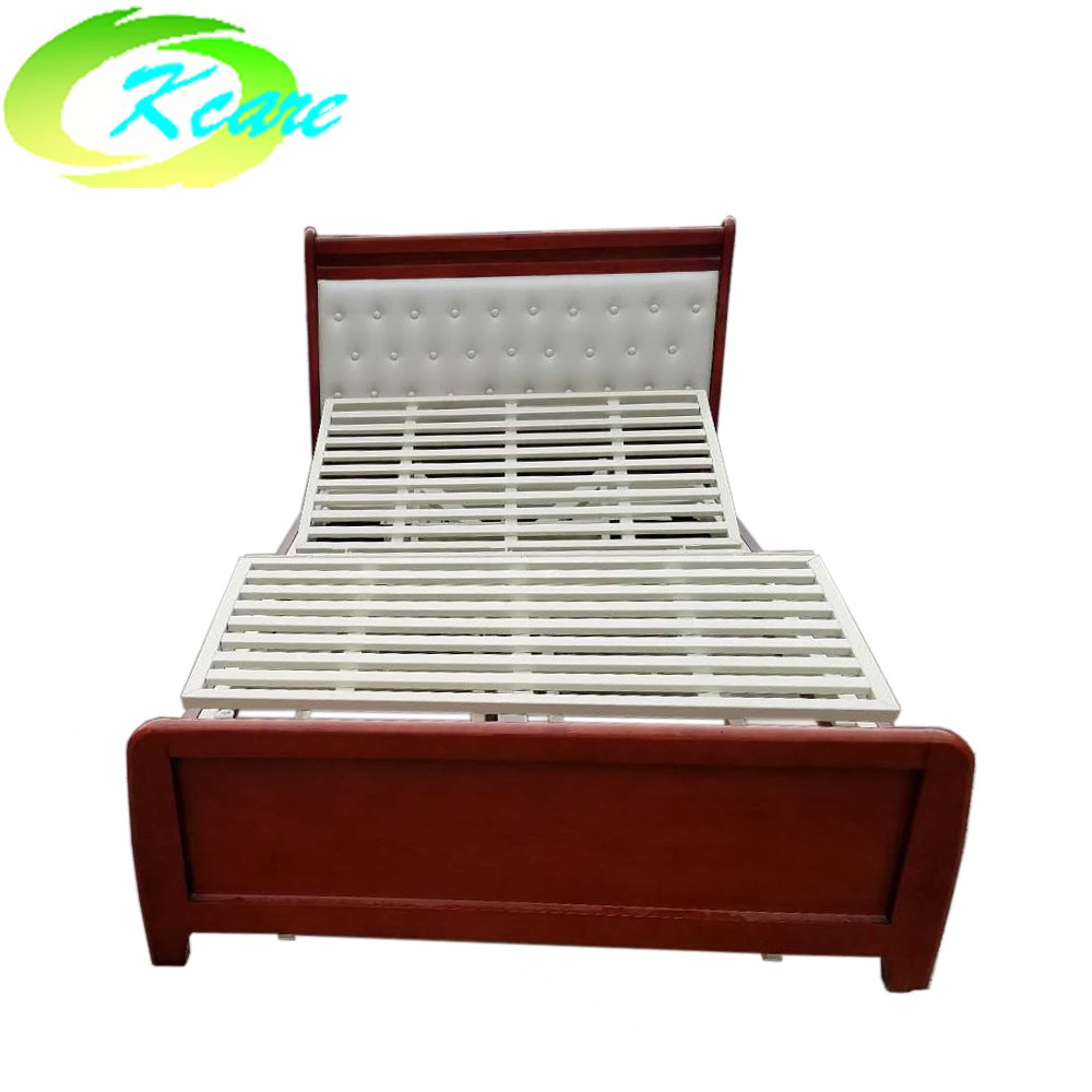 Kangshen Medical Deluxe solid wood frame electric 3 function elderly home care bed GS-806 Home Care Bed image43