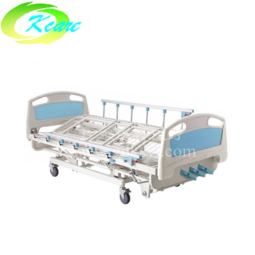 Kangshen Medical Manual four crank five function medical hospital rolling care bed for sale KS-1032-3 Manual Hospital Bed image40