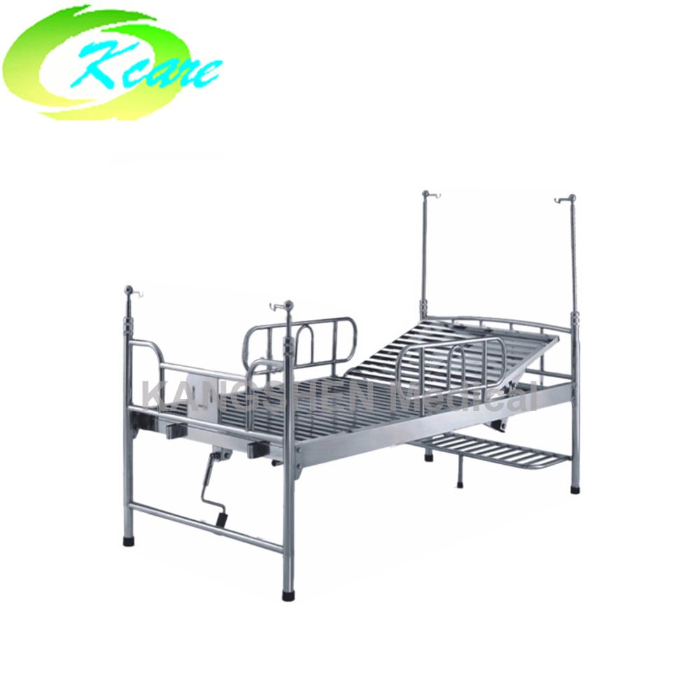 Kangshen Medical S.S. adjustable single crank manual hospital bed with KS-213 S.S. Hospital Bed image29